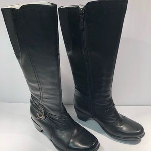 Clark’s Bendables boots leather size 5 black noir